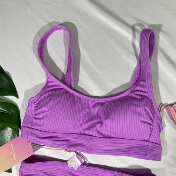 NWT Stoney Clover Lane x Target [ XS ] Bikini Top High Waist Ribbed‎ Bottom - Picture 9 of 14